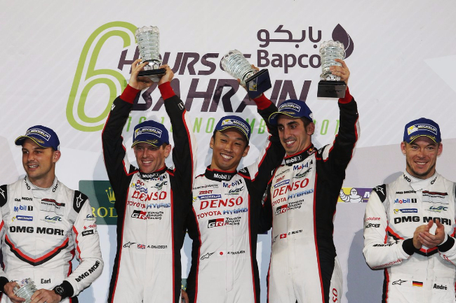 Toyota #8 Bahrain Podium